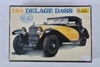 DELAGE: A Heller 1:24 scale Delage D.8SS plastic model kit