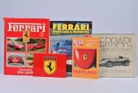 FERRARI: A collection of Ferrari related items. Ferrari books