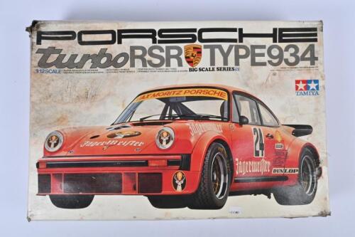 PORSCHE: A Tamiya 1:12 scale Porsche turbo RSR Type 934 plastic scale model