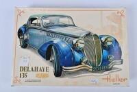 DELAHAYE: A Heller 1:24 scale Delahaye 135 plastic model kit