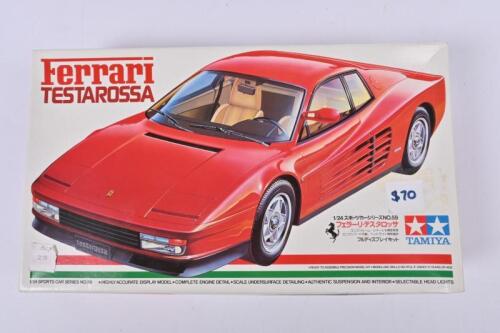 FERRARI: A Tamiya 1:24 scale Ferrari Testarossa plastic model kit