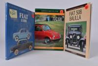 FIAT: Three softcover books published by Giorgio Nada Editorie covering various Fiat models. 500, 508 Balilla, 1100 models
