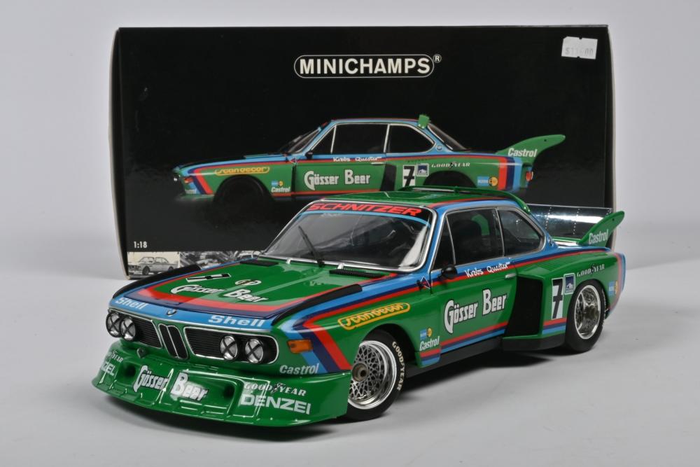 B.M.W: A 1:18 scale Minichamps 1976 BMW 3.5 CSL Gruppe 5 - Price Estimate:  $ - $