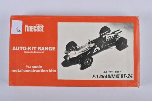 BRABHAM: An AUTO-KIT 1:24 scale 1967 3-LITRE F.1 BRABHAM BT-24 Racing Car metal kit