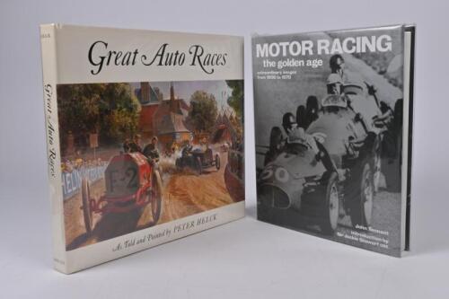 MOTOR RACING: Two large hardcover books relating to Motor Racing. 'Great Auto Races' by Peter Helck