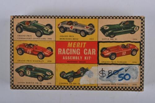 MERIT RACING CAR KIT: A 1956 Grand Prix Ferrari Merit Racing Car Assembly Kit