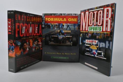FORMULA 1/MOTOR RACING: Three hardcover books detailing Formula 1 and motor racing