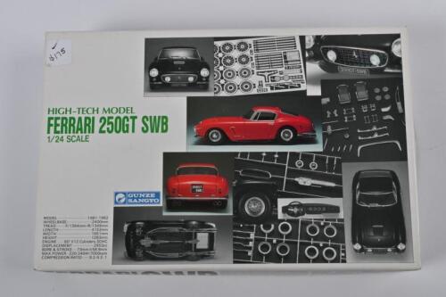 FERRARI: A Gunze Sangyo (High Tech Model) 1:24 scale Ferrari 250GT SWB plastic and metal model kit