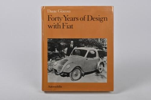 FIAT: A 1979 edition of 'Forty Years of Design with Fiat' hardcover book by Dante Giacosa