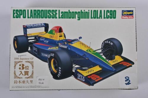 LAMBORGHINI: A Hasegawa 1:24 scale ESPO LARROUSSE Lamborghini LOLA LC90 plastic model kit