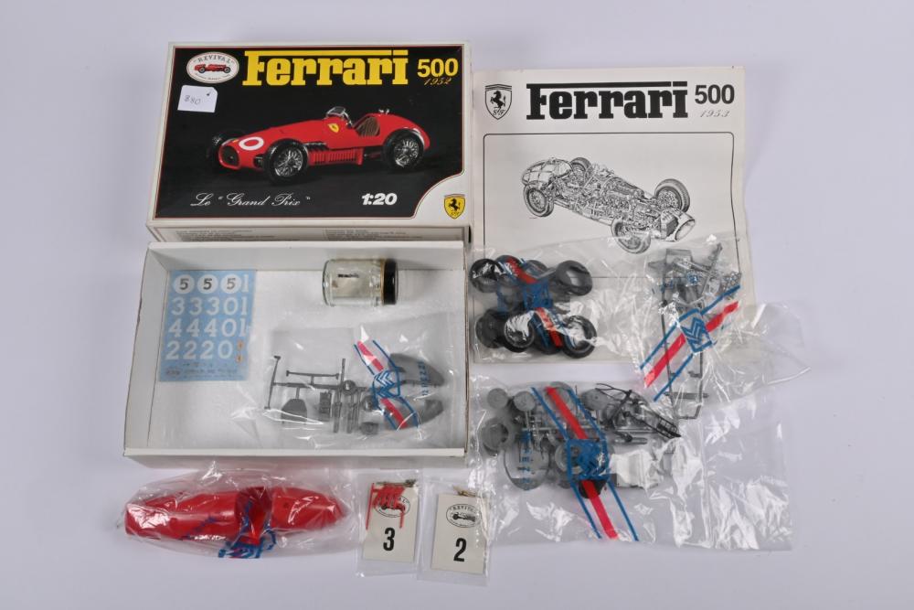 FERRARI: A Revival 1:20 scale 1952 Ferrari 500 plastic model kit