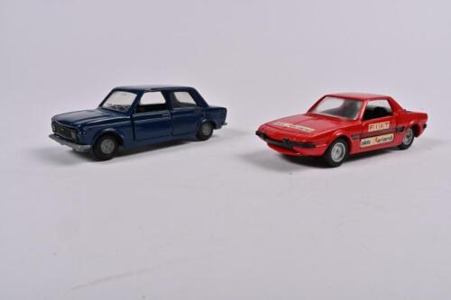 FIAT: Two Fiat 1:43 scale models. Fiat 128 & X1/9 models