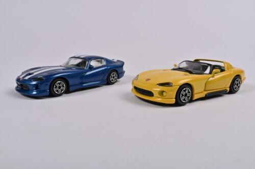 DODGE: Two Bburago 1:43 scale Dodge Viper models. RT/10 & GTS models