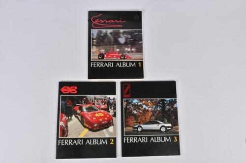 FERRARI: Three volumes of 'Ferrari Album' softcover books, numbers 1 - 3