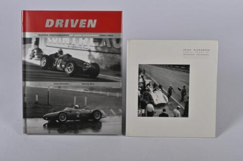 JESSE ALEXANDER: Two books detailing the photographic work of Jesse Alexander. 'Forty Years Of Motorsport Photography' softcover book by Jesse Alexander. L.E 5,000