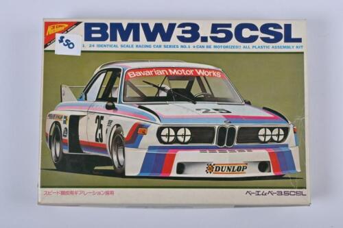 BMW: A Nichimo 1:24 scale BMW 3.5 CSL plastic model kit
