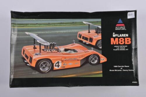 McLAREN: A Accurate Miniatures 1:24 McLaren M8B (1969 Can-Am Racer of Bruce McLaren/Denny Hulme) plastic model kit