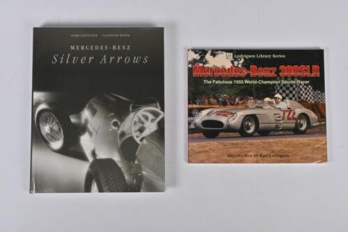 MERCEDES-BENZ: Two books relating to Mercedes-Benz. 'MERCEDES-BENZ Silver Arrows' hardcover book by Markus Bolsinger and Clauspeter Becker