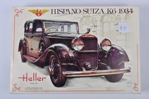 HISPANO SUIZA: A Heller 1:24 scale 1934 Hispano Suiza K6 plastic model kit