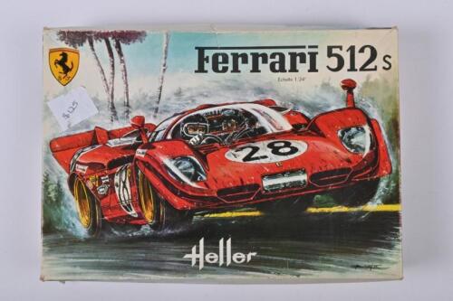 FERRARI: A Heller 1:24 scale Ferrari 512 S plastic model kit
