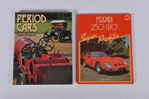 CARS: Two hardcover books covering cars. 'FERRARI 250 GTO' by Chris Harvey