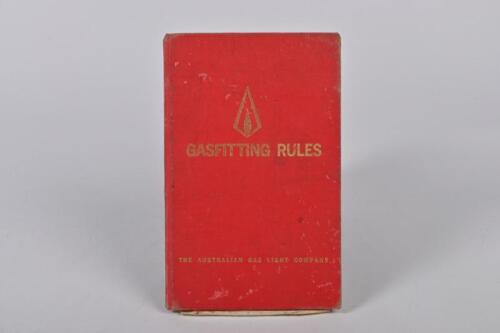 GASFITTING RULES: 'GASFITTING RULES' hardcover book by The Australian Gas Light Company