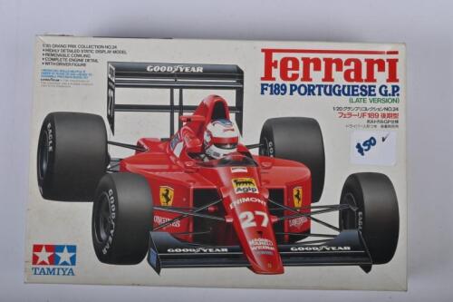 FERRARI: A Tamiya 1:20 scale Ferrari F189 (Portuguese G.P) plastic model kit