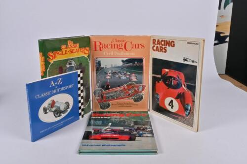 RACING CARS: Five books detailing racing cars. 'The Classic Single-Seaters' by Doug Nye