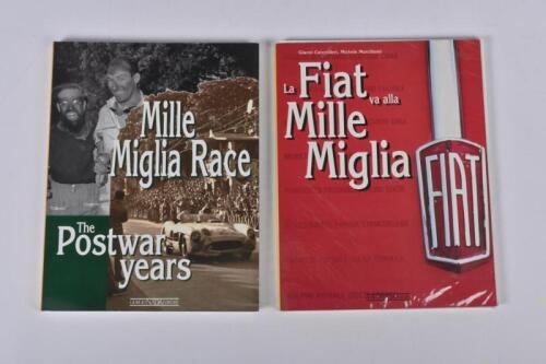MILLE MIGLIA: Two softcover books covering Mille Miglia history. 'Mille Miglia Race - The Postwar years'