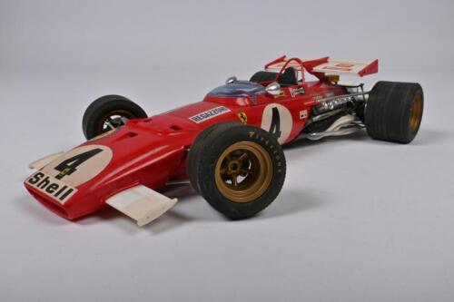 FERRARI: A completed 1:12 scale plastic model of a Ferrari 312B Formula 1 car as raced by Clay Regazzoni