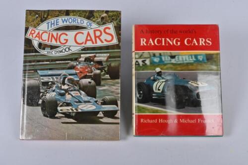 RACING CARS: Two hardcover books detailing racing cars. 'A history of the world's RACING CARS' by Richard Hough & Michael Frostick