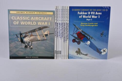 AIRCRAFT: A collection of 'Aircraft of the Aces' softcover books. Numbers 32, 33, 39, 40, 42, 45,46, 52, 53