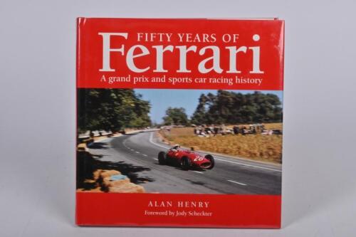 FERRARI: 'Fifty Years of Ferrari' hardcover book by Alan Henry