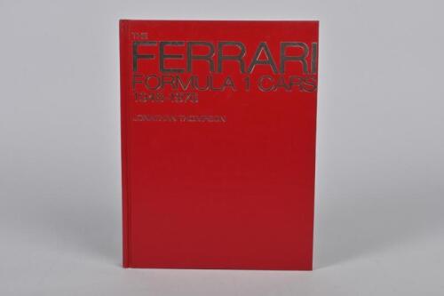 FERRARI: 'THE FERRARI FORMULA 1 CARS 1948 - 1976' hardcover book by Jonathan Thompson