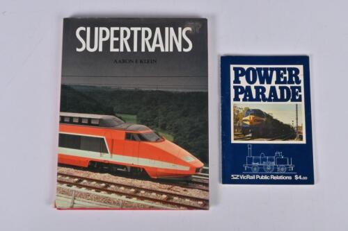 TRAINS: Two books detailing trains. 'POWER PARADE' booklet published by VicRail Public Relations Division