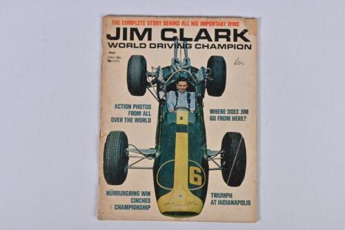 JIM CLARK: 'Jim Clark - World Driving Champion' magazine. April 1966