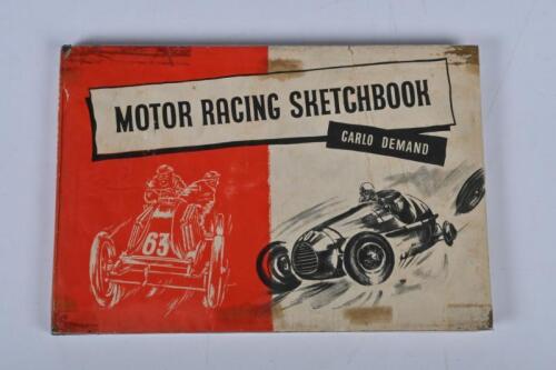 CARLO DEMAND: 'MOTOR RACING SKETCHBOOK' hardcover book by Carlo Demand