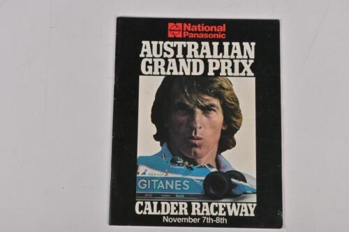 AUSTRALIAN GRAND PRIX: A November 7th-8th 1981 Australian Grand Prix Official Programme from Calder Raceway