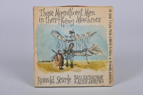 SEARLE: 'THOSE MAGNIFICENT MEN IN THEIR FLYING MACHINES' hardcover book by Ronald Searle. Published 1965