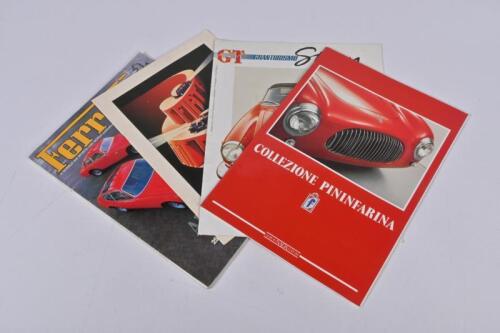 ITALIAN: Four publications detailing Italian car marques and cars. 'Collezione Pininfarina' softcover publication by Giorgio Nada Editore