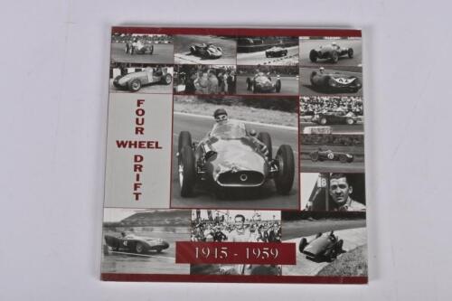 BRITISH MOTOR RACING: 'Four Wheel Drift 1945-1959' softcover book by Mike Lawrence