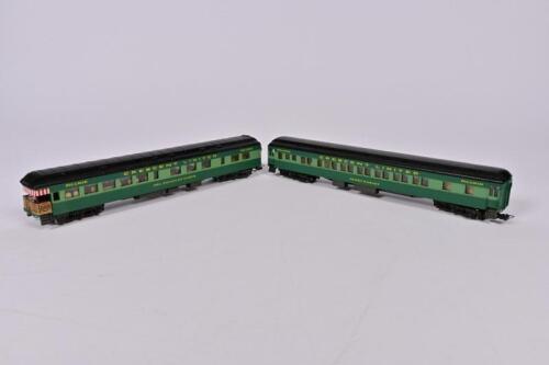 RIVAROSSI: Two Rivarossi Crescent Limited Pullman coaches with 6-wheel bogies, unboxed