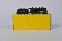 TRIX HO: A circa 1980sTrix H0 International 2408 4-6-0 Bavarian livery locomotive, with motor in bogie tender, boxed, with packing slip and instructions - 4