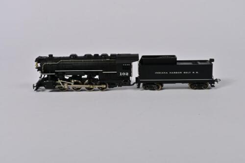 RIVAROOSSI: A Rivarossi H0 1224 0-8-0 Switcher 'Indiana Harbor Belt Railroad' US steam outline locomotive, excellent, unboxed