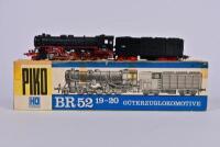 PIKO: A 1970s Piko H0 BR52 19-20 2-10-0 steam outline locomotive and motorised tender, boxed