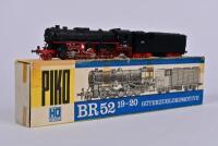PIKO: A 1970s Piko H0 BR52 19-20 2-10-0 steam outline locomotive and motorised tender, boxed - 2