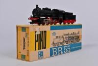 PIKO: A 1970s Piko H0 BR55 0-8-0 steam locomotive and tender, good boxed - 2