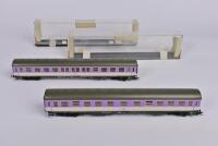 ROWA: Two Rowa German outline coaches, in purple/silver livery - 4
