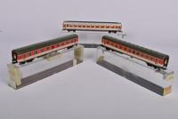 ROWA: Three Rowa German outline coaches, in red, silver and orange livery, all with full interior - 2