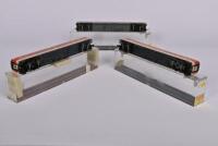 ROWA: Three Rowa German outline coaches, in red, silver and orange livery, all with full interior - 3